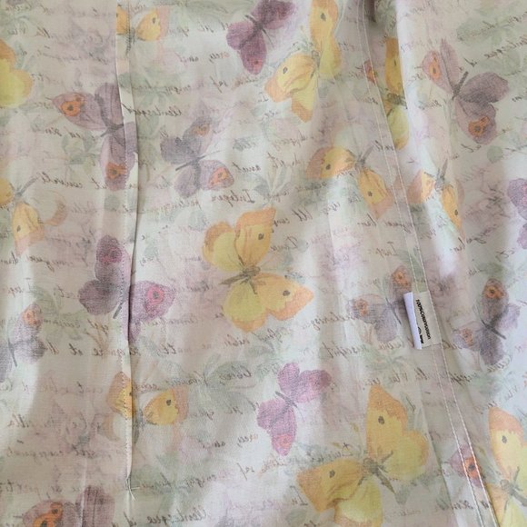 OSCAR PARIS Couture Designer Men's Tailor Fit Shirt Size Med Floral Butterfly - Picture 11 of 12